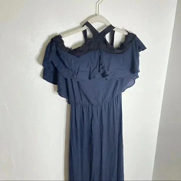 NWT Alice + Olivia Mitsy Black Navy Lace Dress - Picture 7 of 8